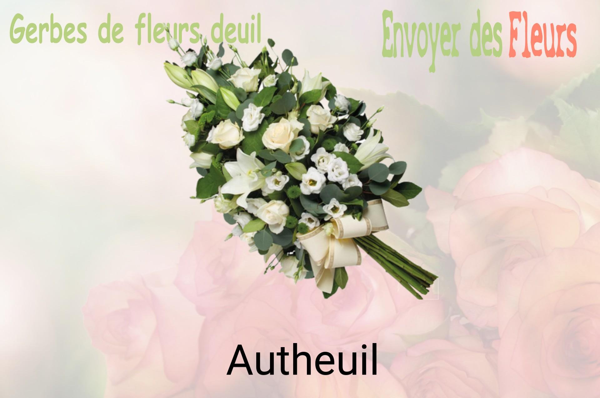 Gerbe de fleurs de deuil livrée à Autheuil